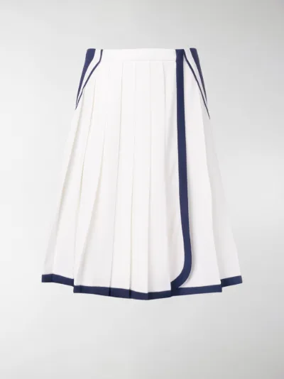 2 tone pleated skirt