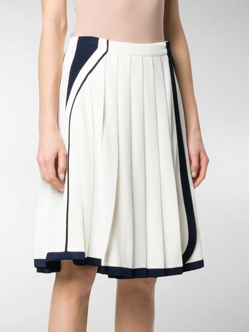 2 tone pleated skirt