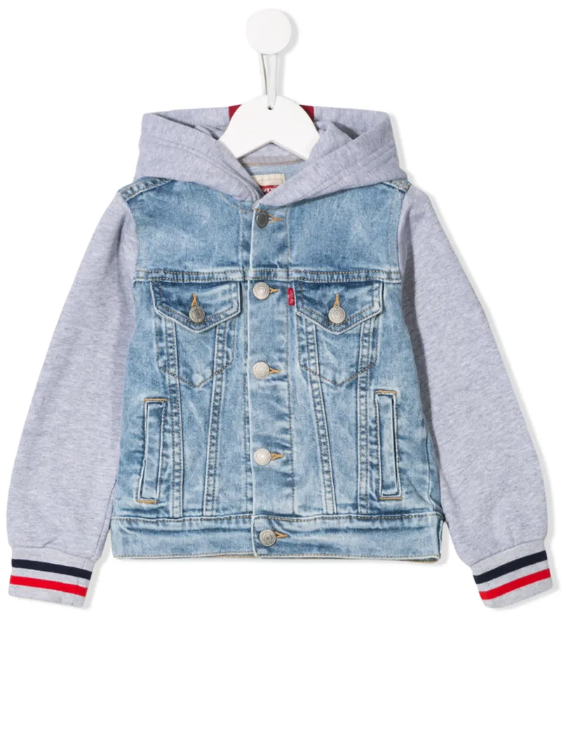 Levis Kids джинсовая куртка-бомбер
