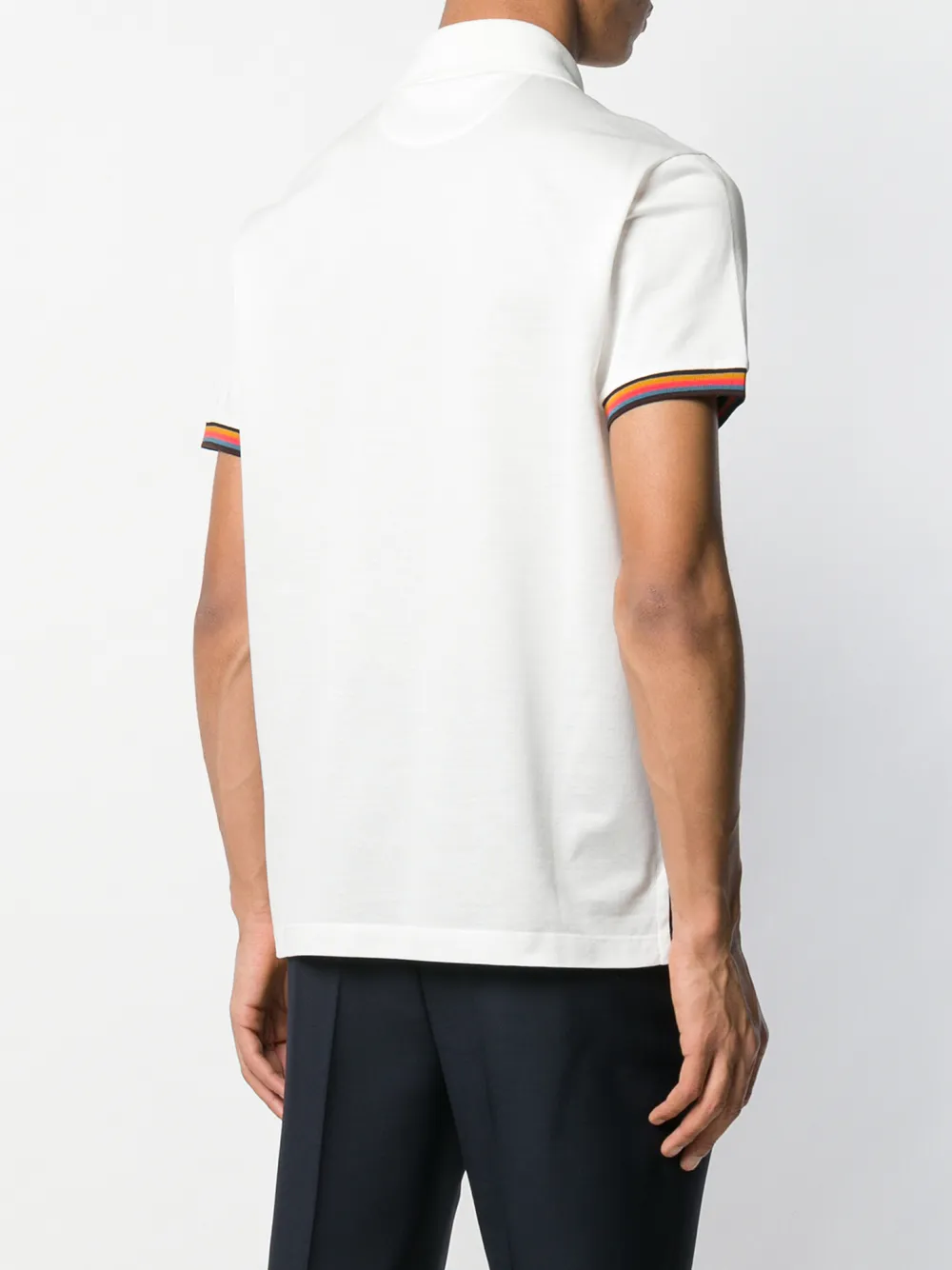 paul smith artist stripe polo shirt