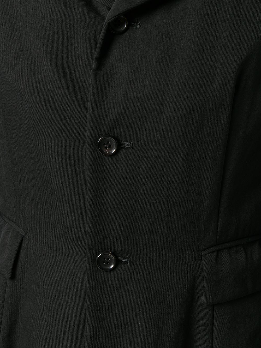 Pre-owned Comme Des Garçons Ruched Lining Blazer In Black