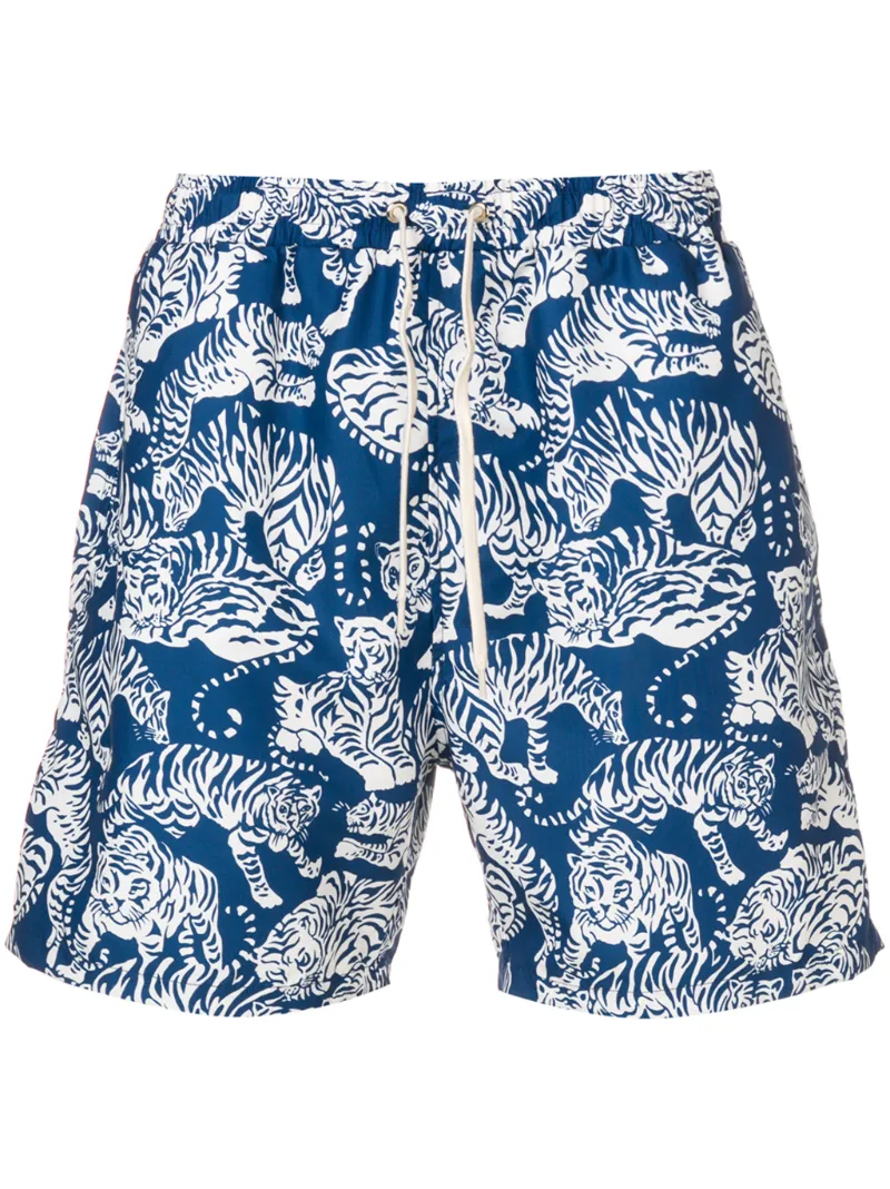 YMC tiger print shorts