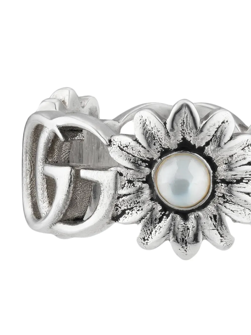 Double g flower discount ring