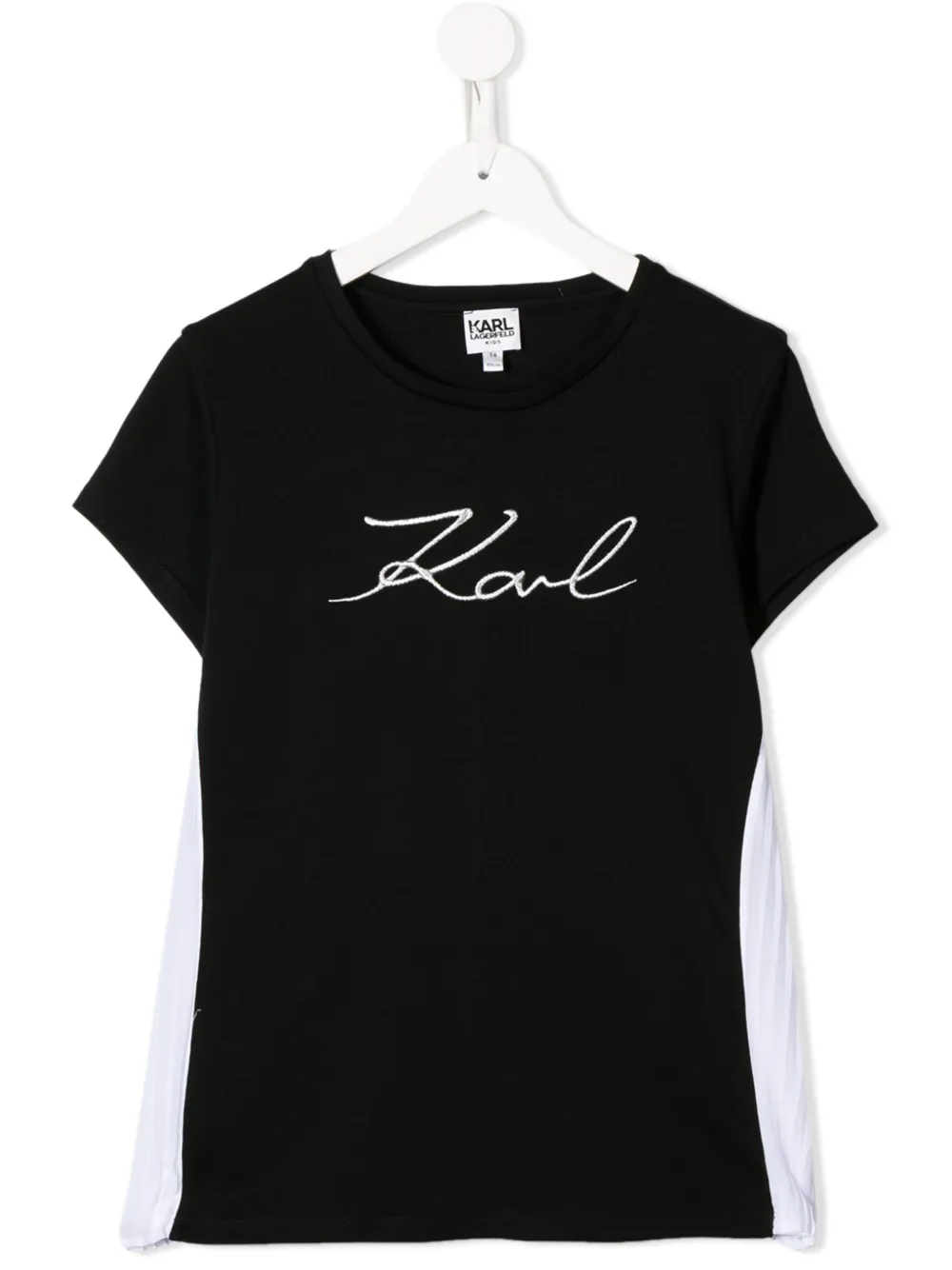 Karl Lagerfeld Kids футболка с вышитым логотипом