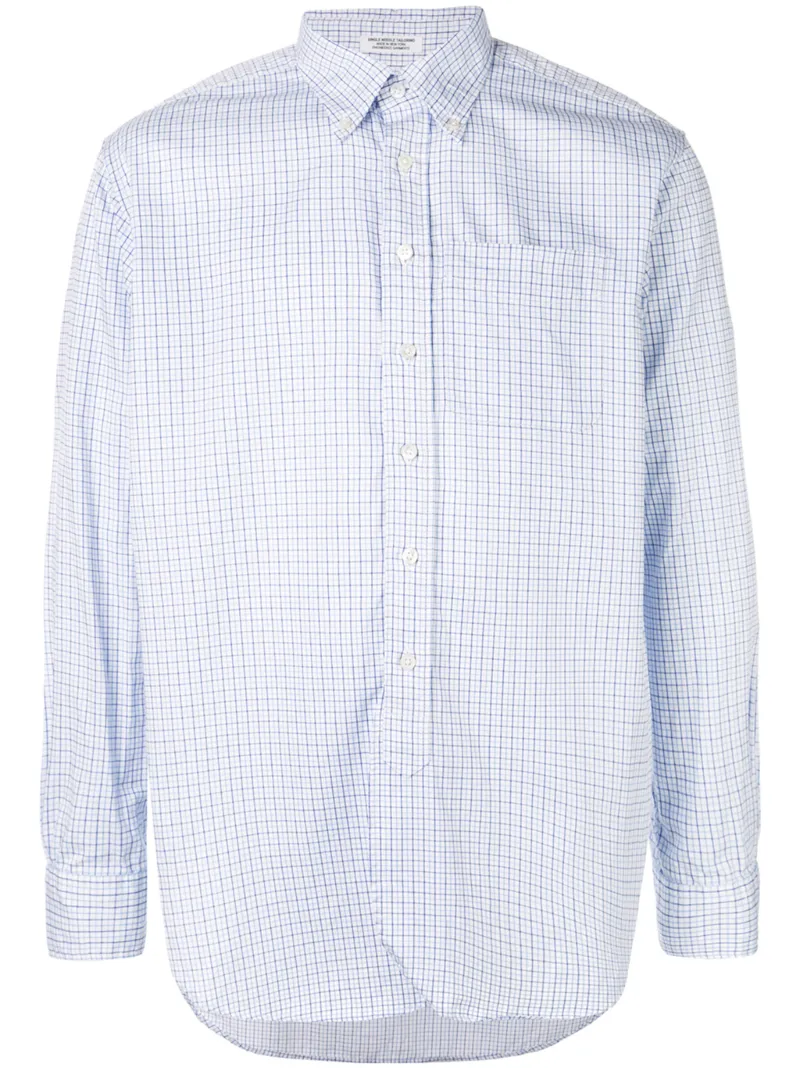 Engineered Garments рубашка в клетку с длинными рукавами