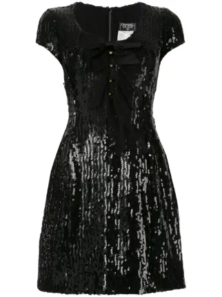 Shop Black Chanel Pre Owned Short Sleeve One Piece Dress With Express Delivery Farfetch Shop Black Chanel Pre Owned Short Sleeve One Piece Dress With Express Delivery Farfetch