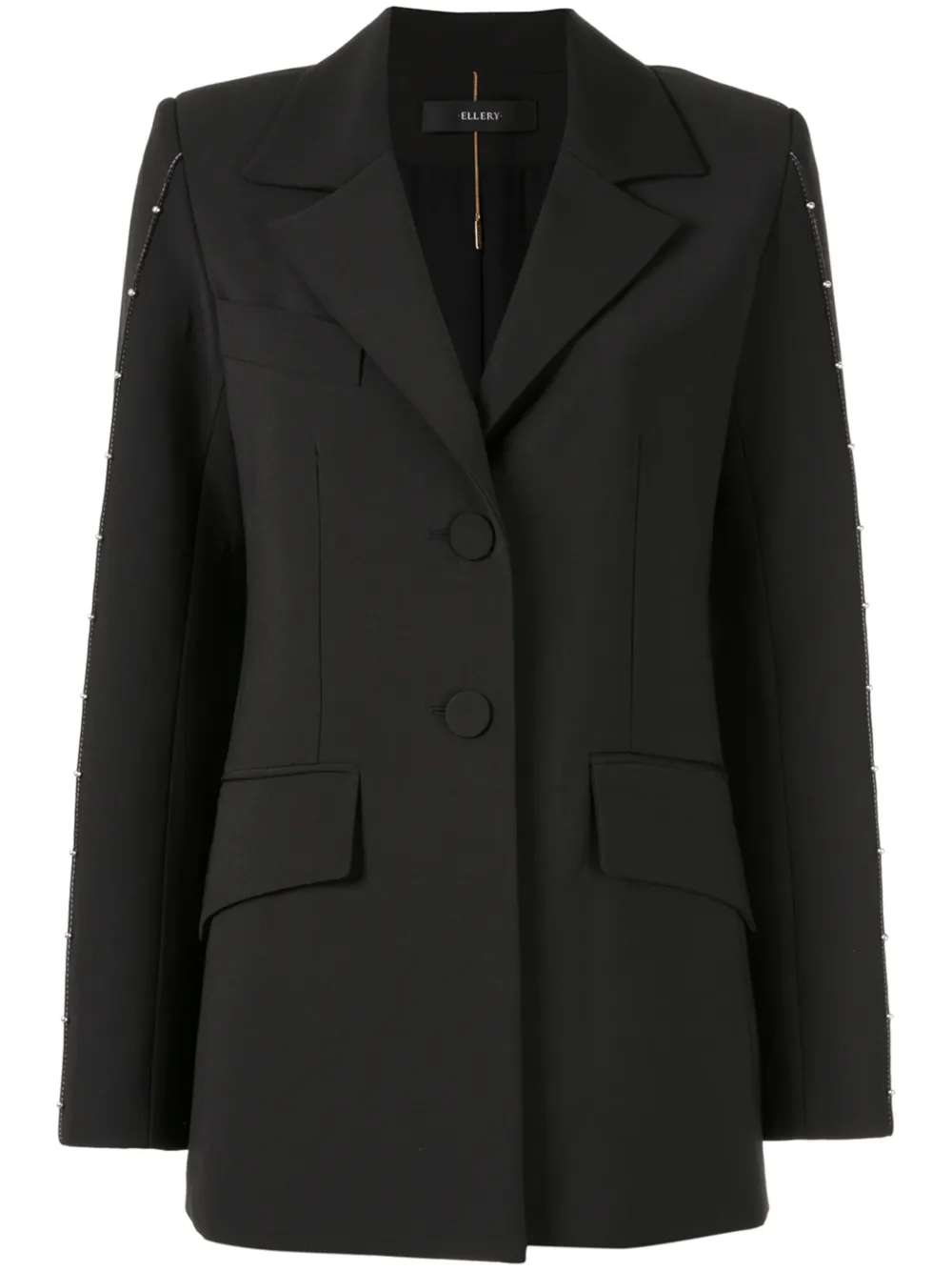 Ellery stud-embellished single-breasted blazer - Black