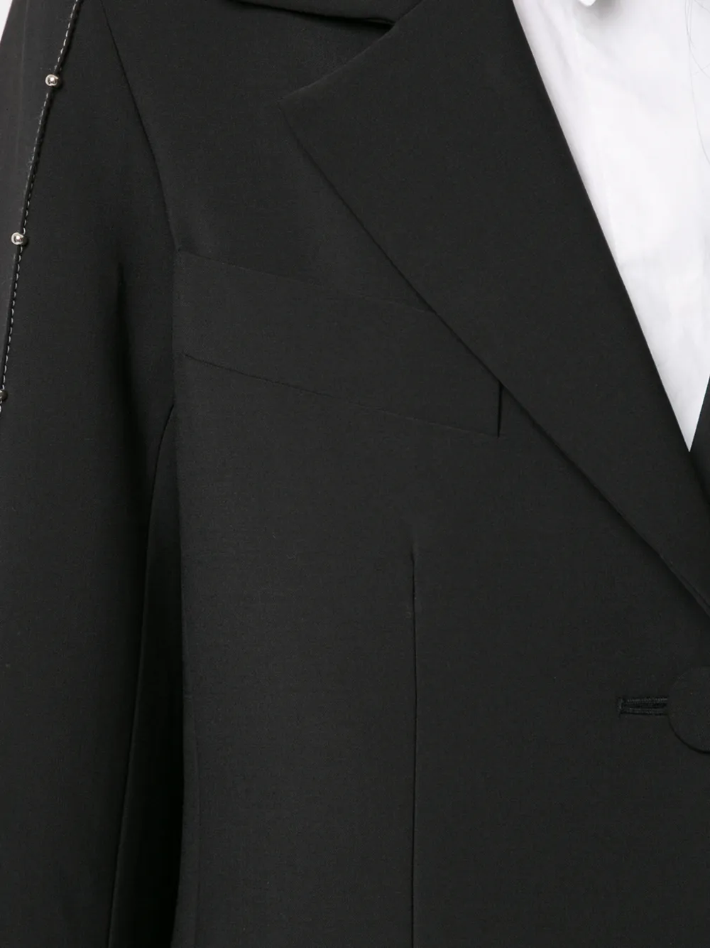 Ellery Blazer met verfraaide mouwen Zwart