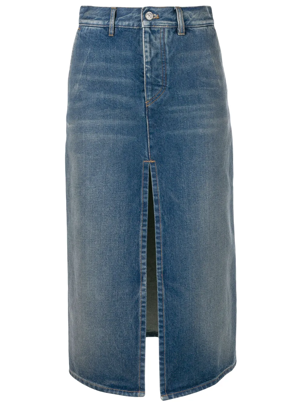 Balenciaga Rok met split Blauw