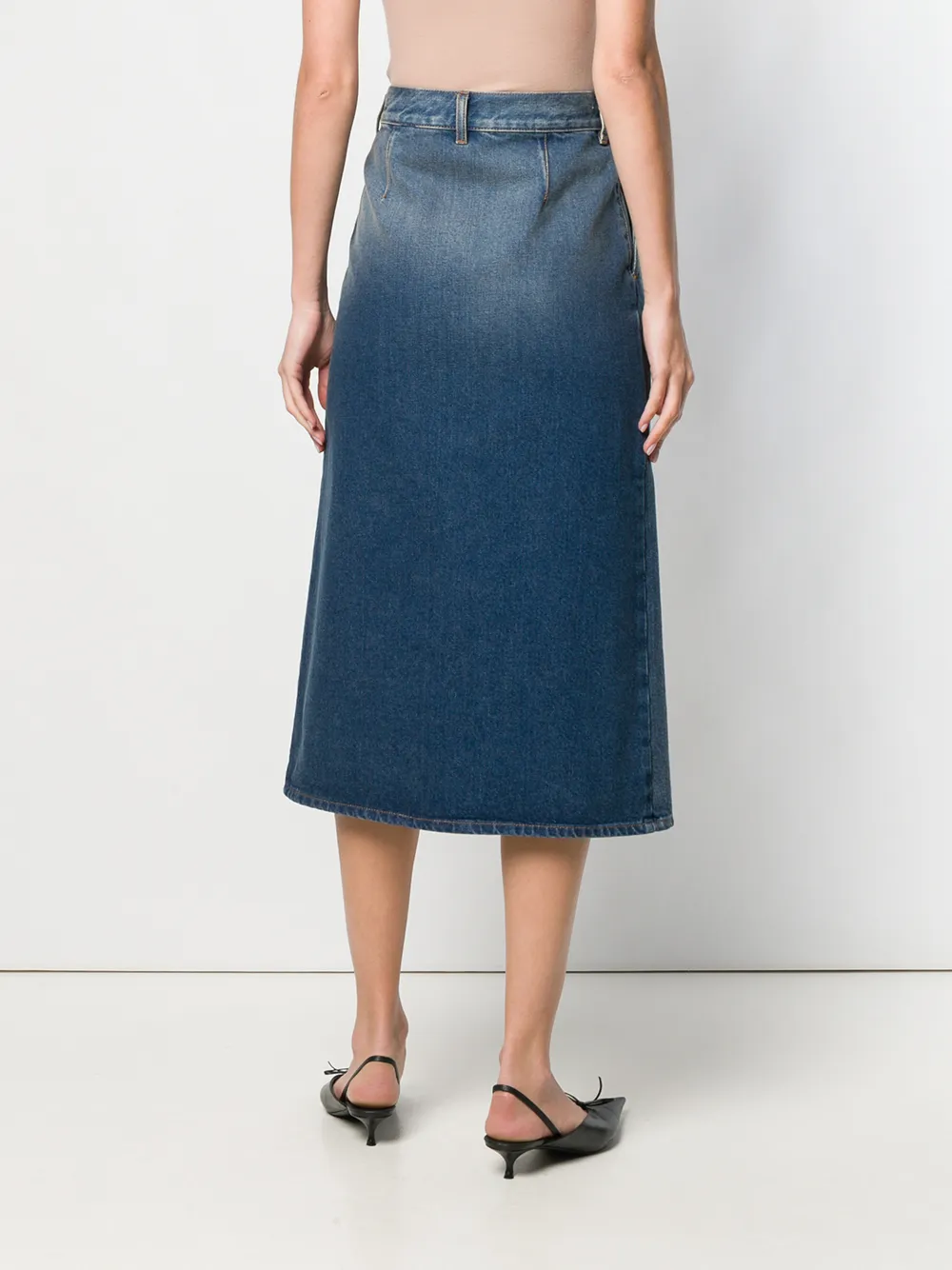 Balenciaga Rok met split Blauw
