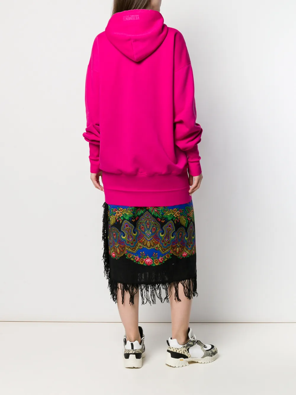 VETEMENTS Oversized hoodie Roze