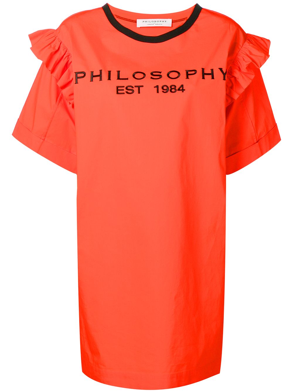 фото Philosophy Di Lorenzo Serafini платье-футболка с логотипом