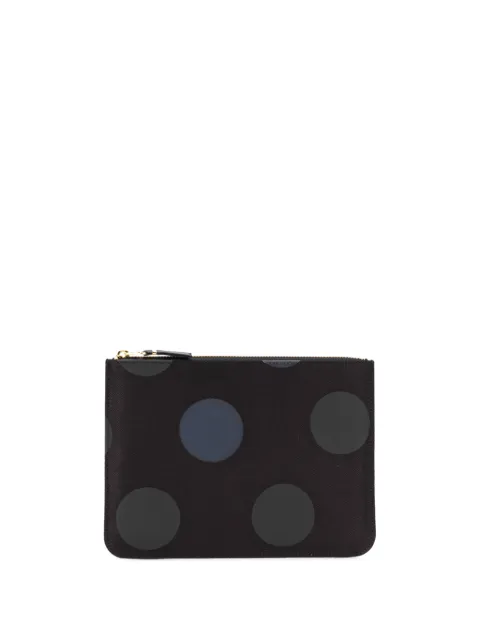 Comme Des Garçons Wallet cartera con estampado de lunares