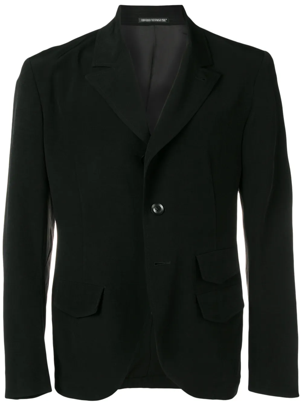 Yohji Yamamoto crepe blazer | Black | Image 1