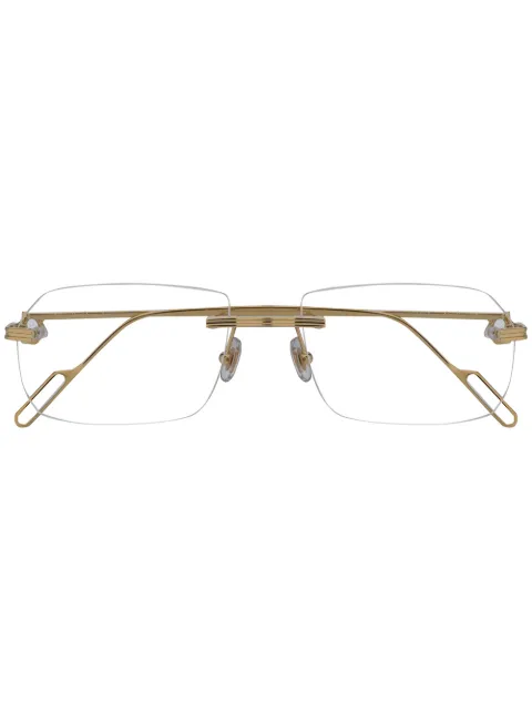 Cartier Eyewear rimless design glasses