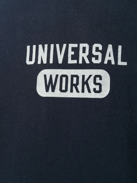 Blue Universal Works Logo Printed T-Shirt For Men | Farfetch.com