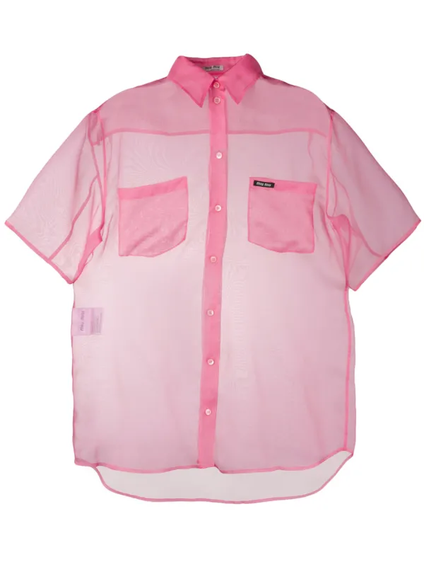 Pink sheer shirt Clearance