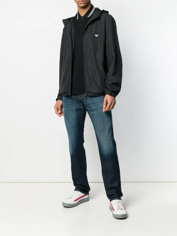 armani straight fit jeans