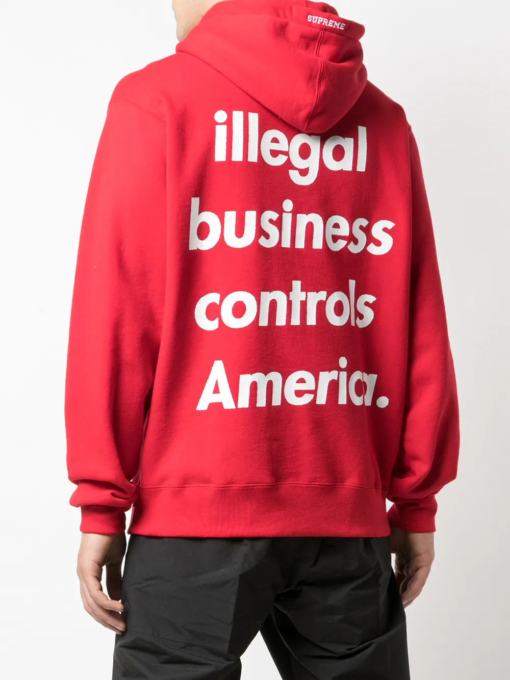 袖丈長袖キムタク　私物　Supreme Illegal Business パーカー　S