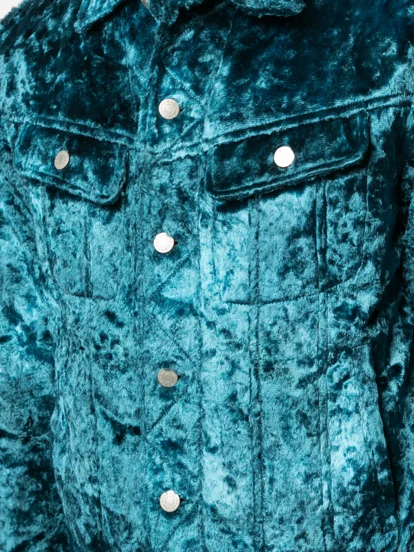 fuzzy pile trucker jacket