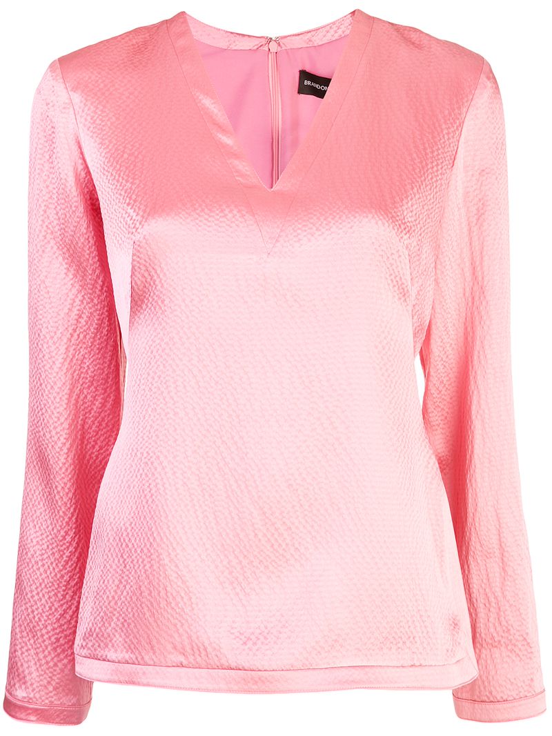 Brandon Maxwell textured blouse