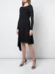 Oscar de la Renta round neck lace dress