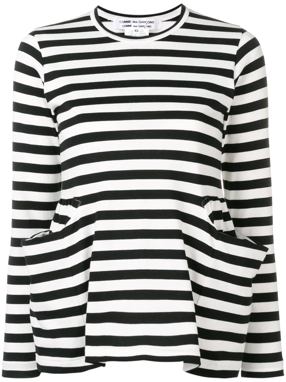 comme des garcons striped sweater