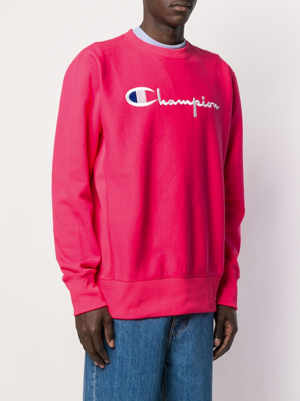 fuschia champion hoodie