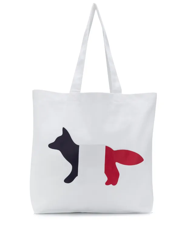 Maison Kitsuné トリコロール フォックス トートバッグ - Farfetch Maison Kitsuné トリコロール フォックス トートバッグ - Farfetch