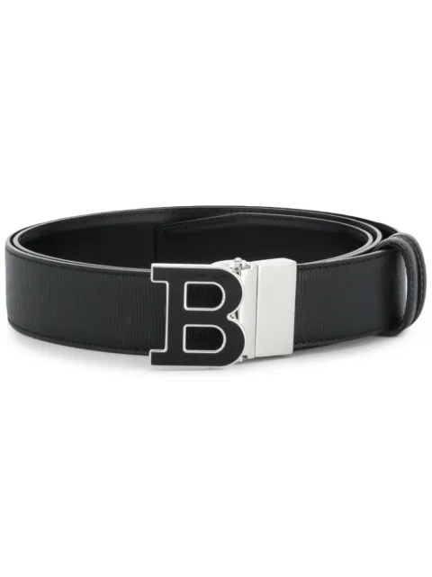 Bally cinturón con logo en la hebilla