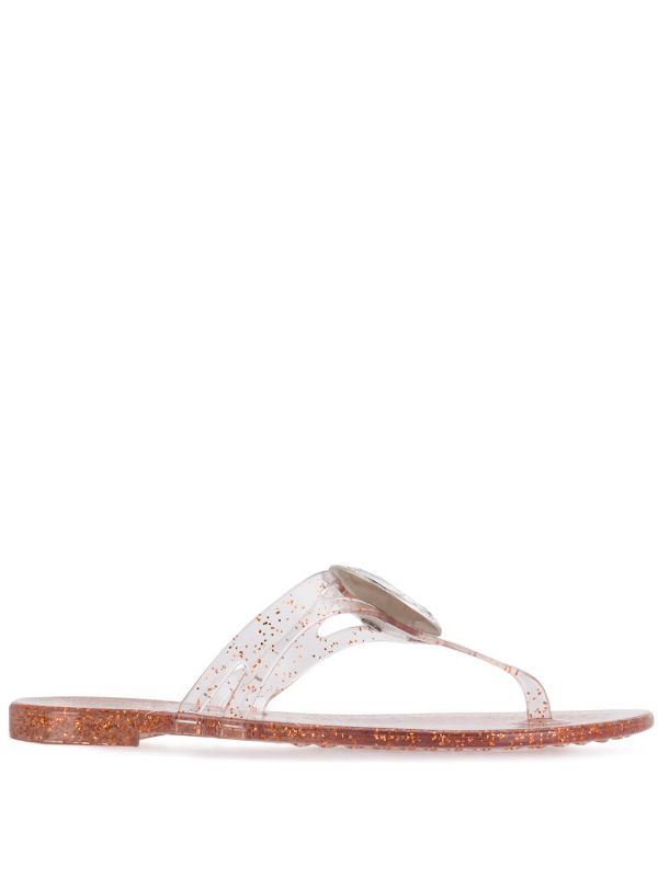 casadei jelly flip flops