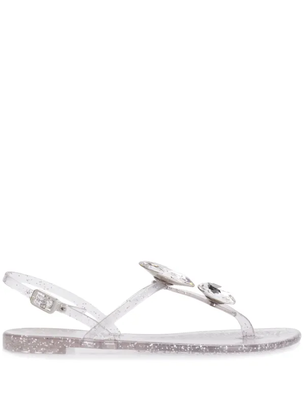 casadei jelly flip flops