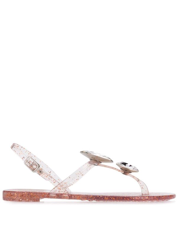 casadei jelly flip flops