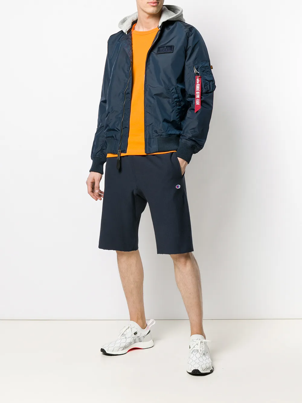 Alpha Industries bomber jacket with a hood | Sport Jackets & Windbreakers | Image 2