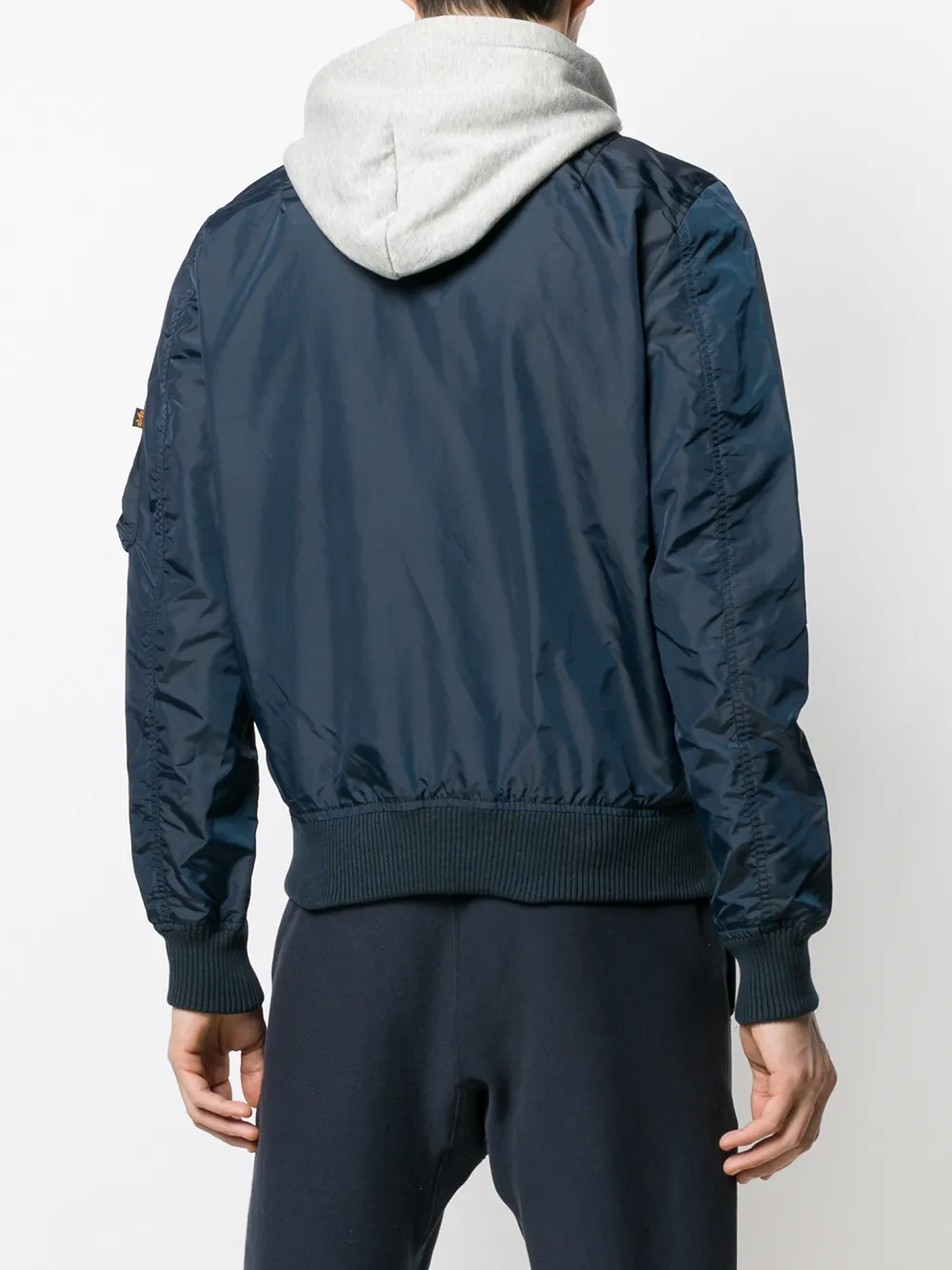 Alpha Industries Bomberjack met capuchon Blauw