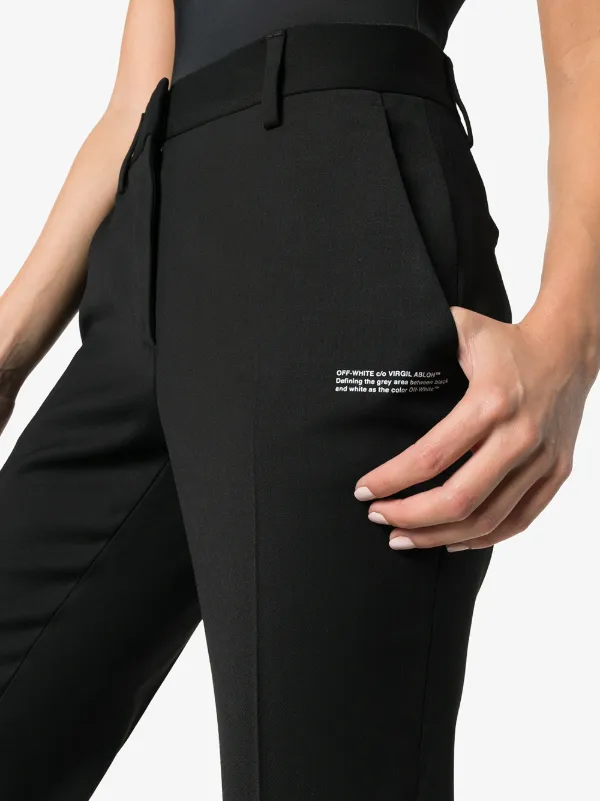 calça alfaiataria preta cintura alta