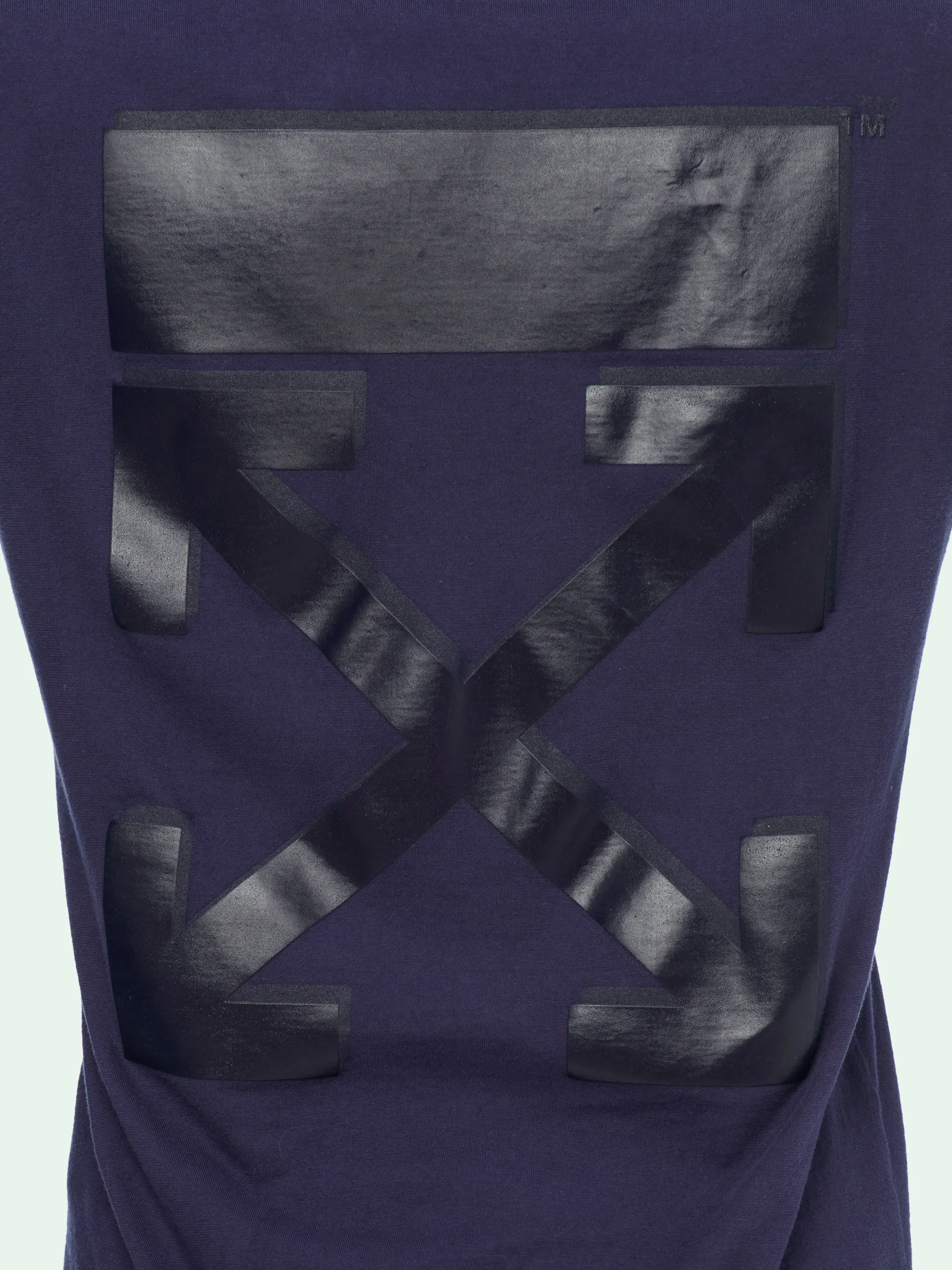 off white t shirt men's black and blue