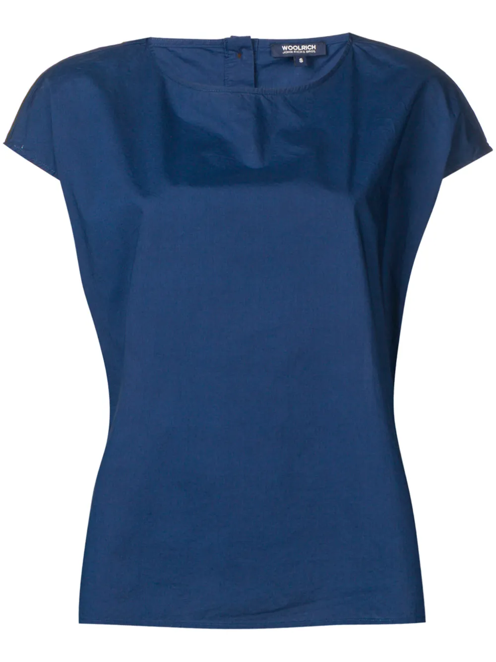 Woolrich Oberteil mit rundem Ausschnitt - Blau