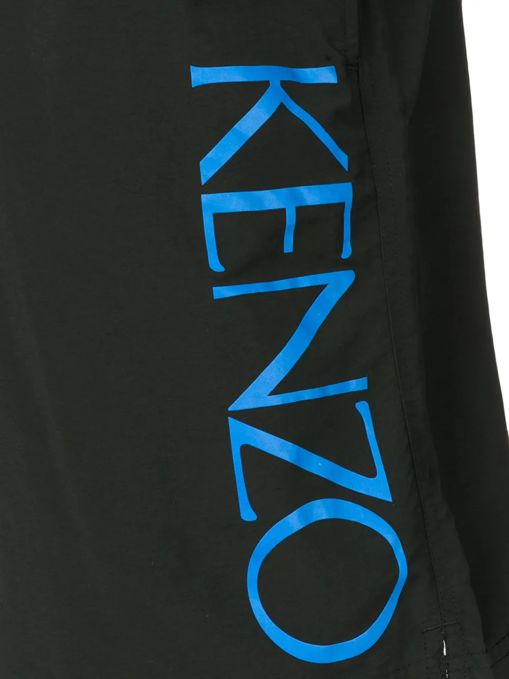  Kenzo Badeshorts Mit Logo Print   Schwarz 