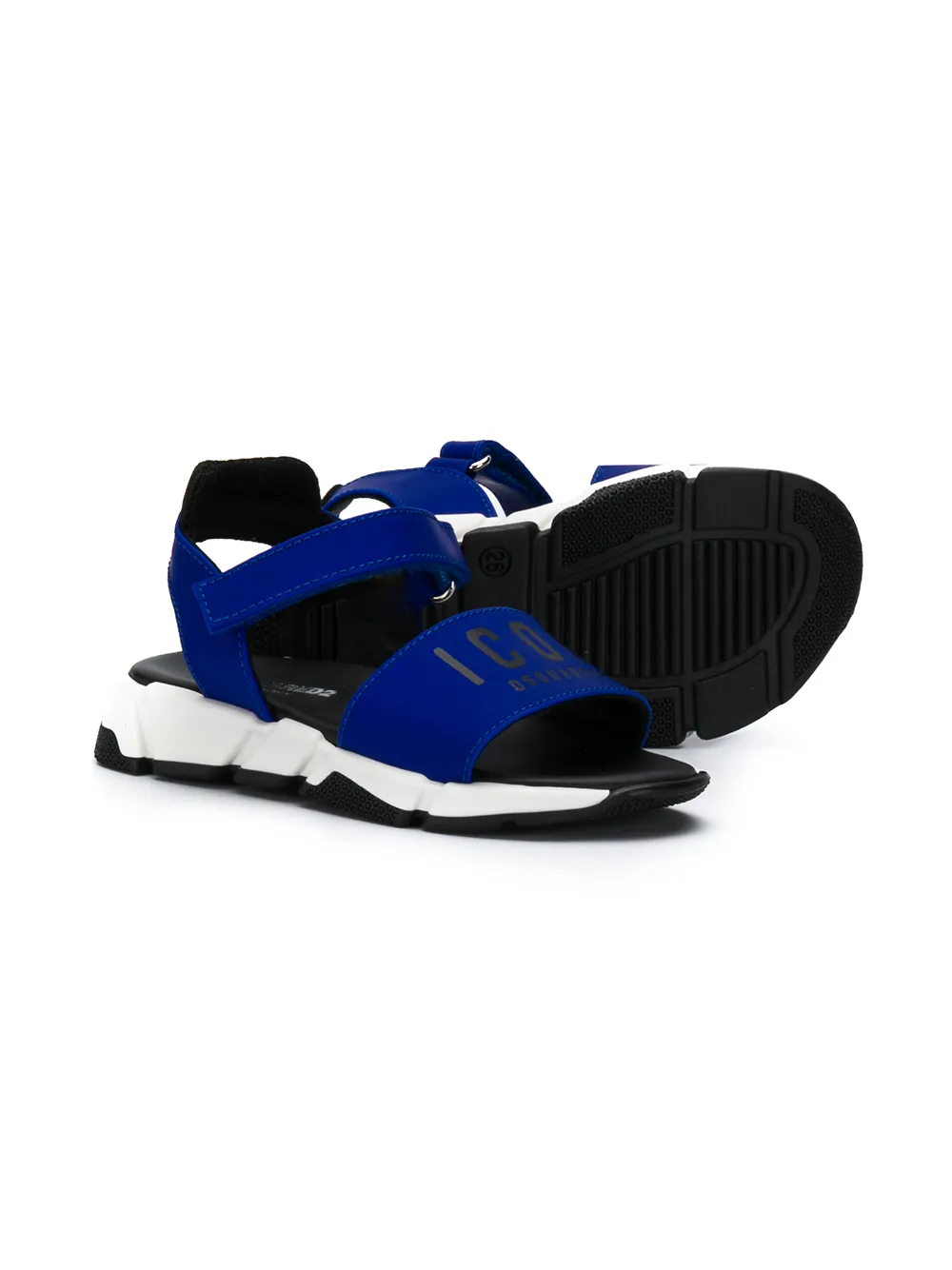 DSQUARED2 KIDS Sandalen met klittenband - Blauw