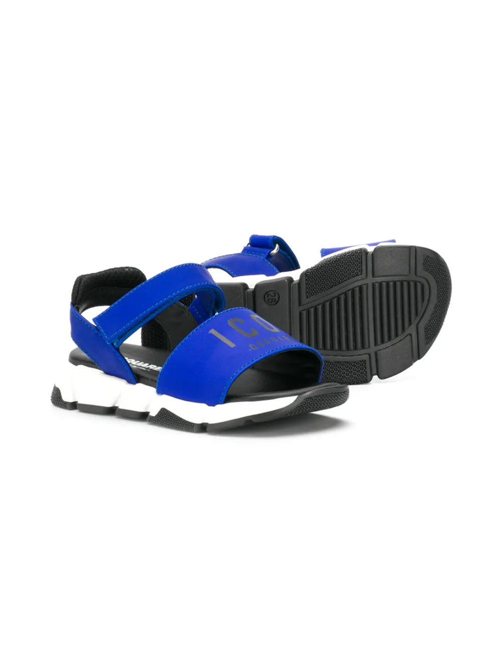 DSQUARED2 KIDS Sandalen met print - Blauw