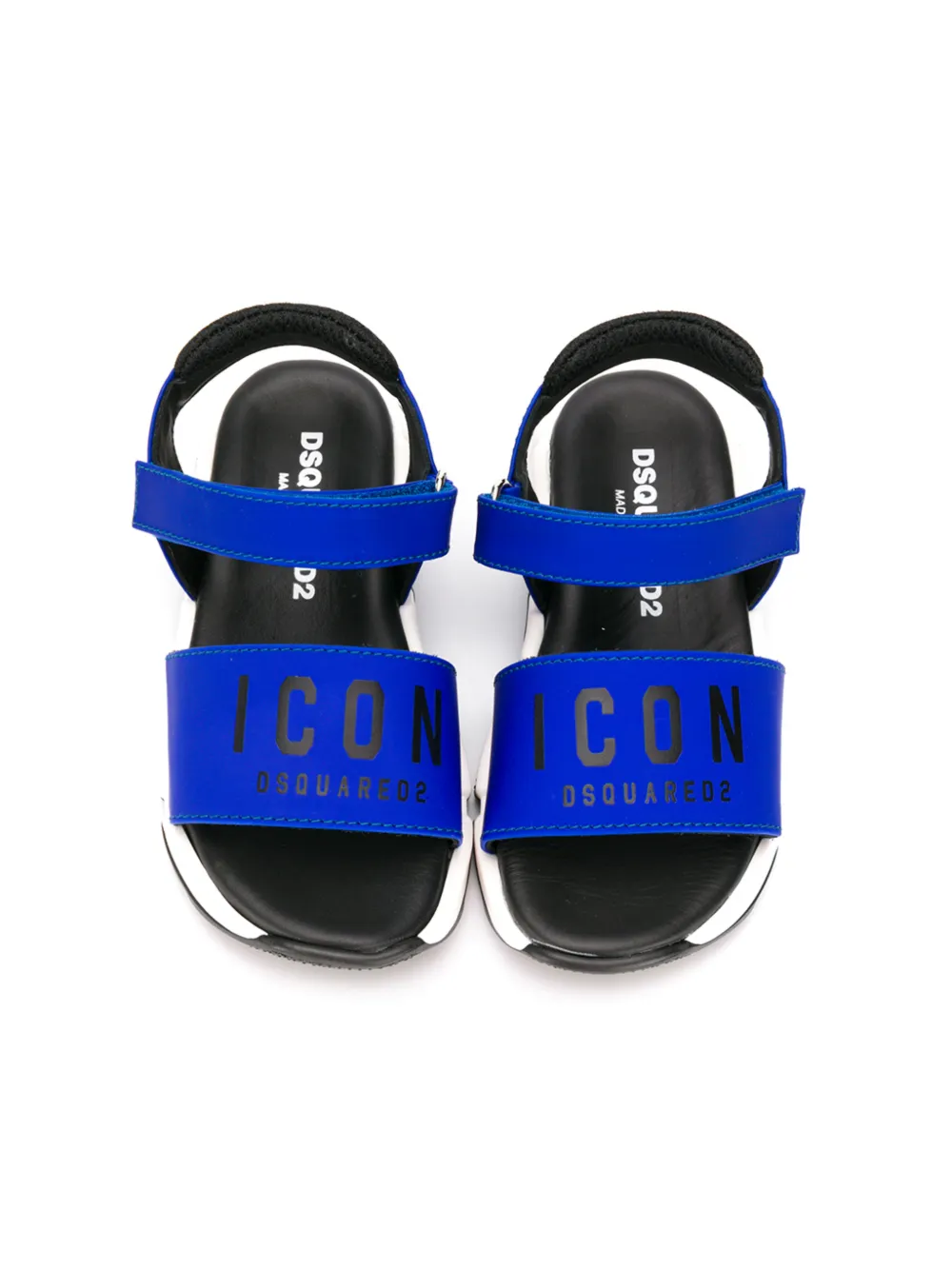 DSQUARED2 KIDS Icon printed sandals Blue