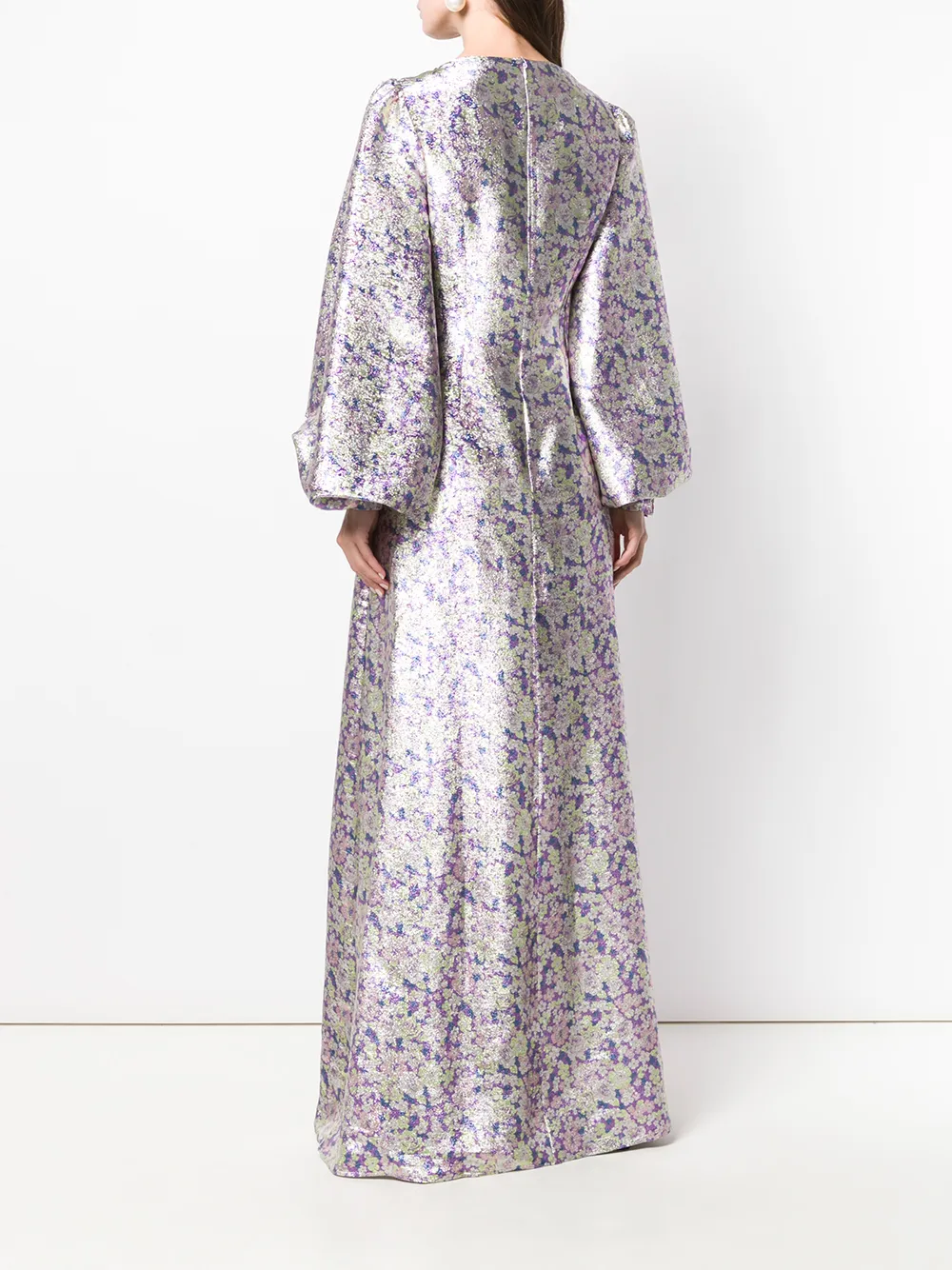 Stella McCartney Avondjurk met bloemdessin Paars