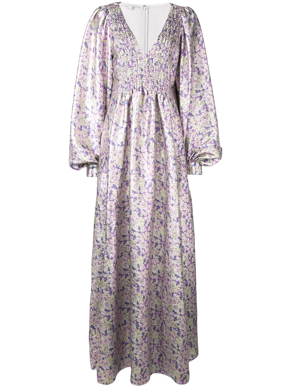 Stella McCartney Avondjurk met bloemdessin Paars