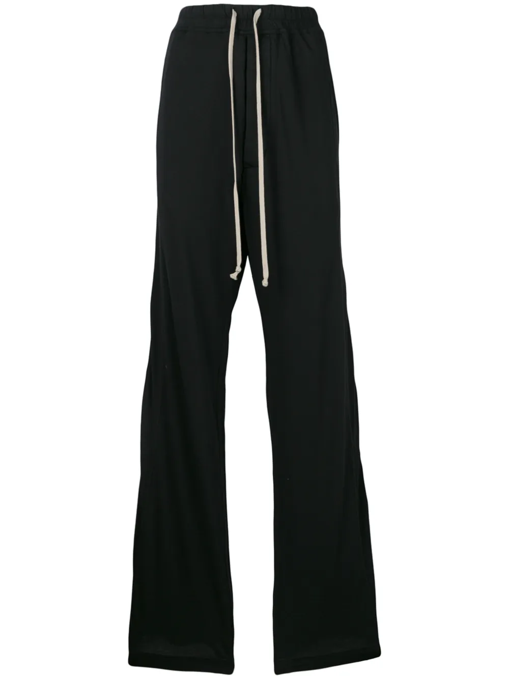 Rick Owens Drkshdw Pants RICK OWENS DRKSHDW SNAP CLOSURE TRACK TROUSERS - BLACK