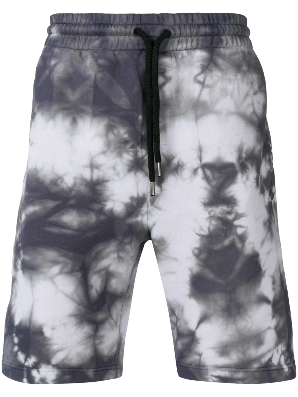 Palm Angels Shorts PALM ANGELS TIE DYE JOGGING SHORTS - GREY