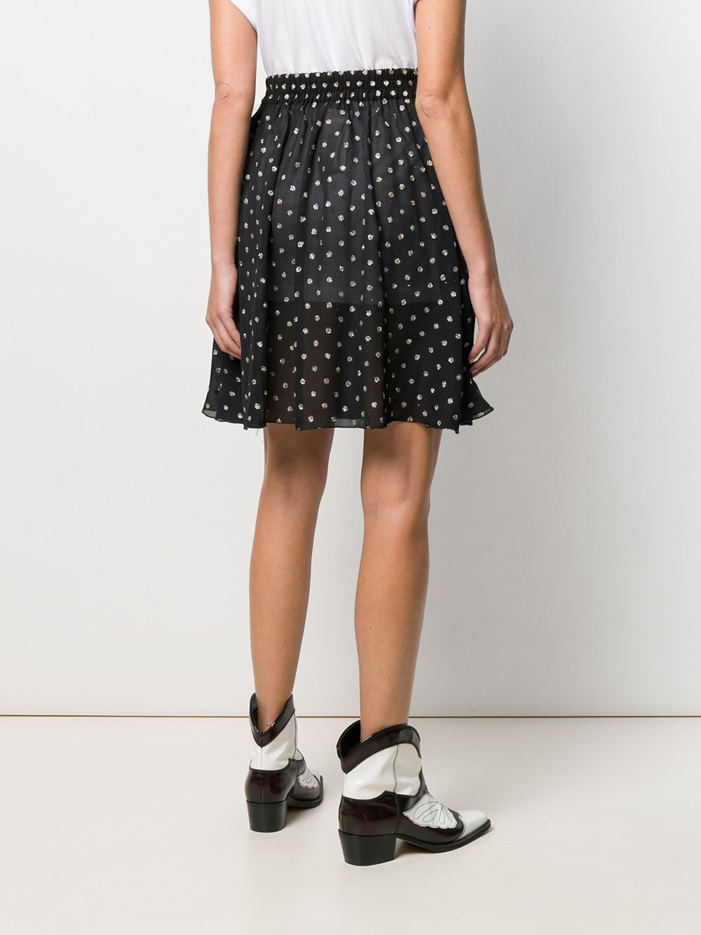 фото Msgm мини-юбка с перьями