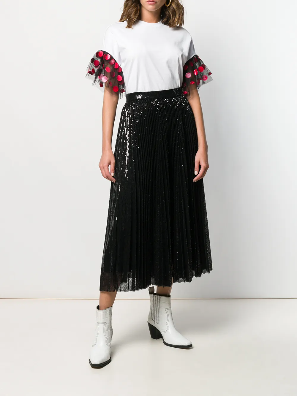 фото Msgm футболка с оборками