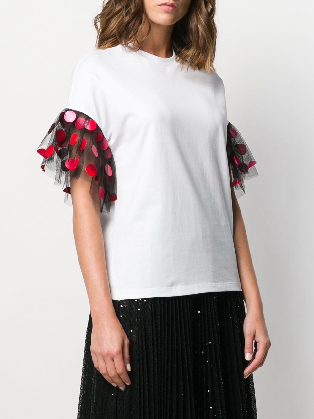фото Msgm футболка с оборками
