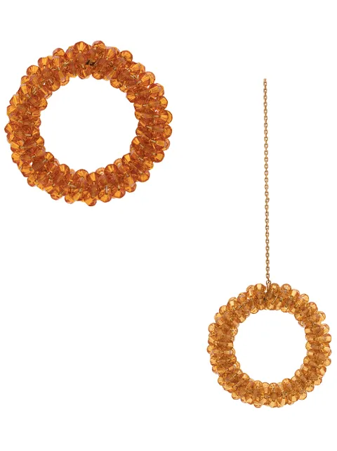 Jacquemus Les Boucles Drop Earrings In Orange